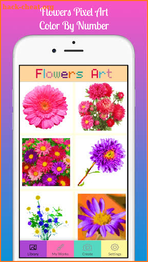 Flowers Pixel: Color By Number screenshot