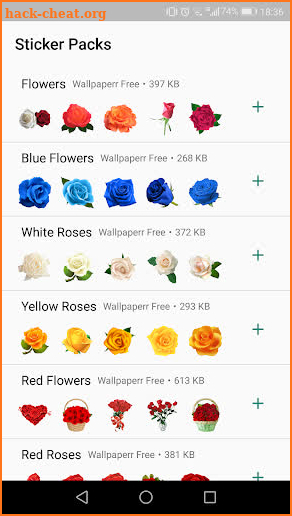 Flowers Roses Stickers (WAStickerApps) screenshot