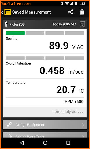 Fluke Connect screenshot