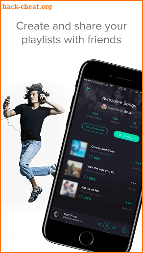 Flutin - smart music playlists screenshot