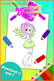 Fluttershy Coloring Game screenshot