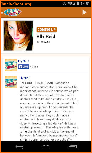 Fly 92.3 screenshot