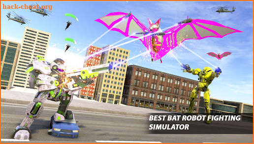 Flying Bat Robot Bike Transform war Robot Games screenshot