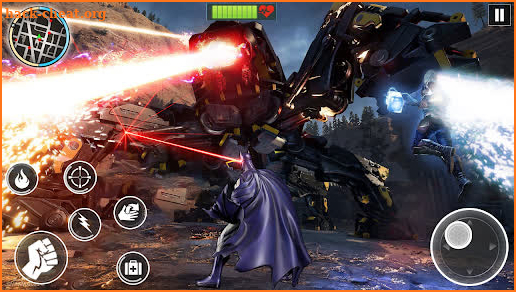 Flying Bat Superhero Man Games screenshot