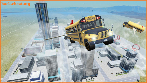 Flying Bus Driving simulator 2019: Free Bus Games screenshot