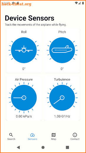 Flying Calmly - Turbulence Map screenshot