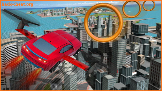 Flying Car Stunts Driver City Simulator screenshot