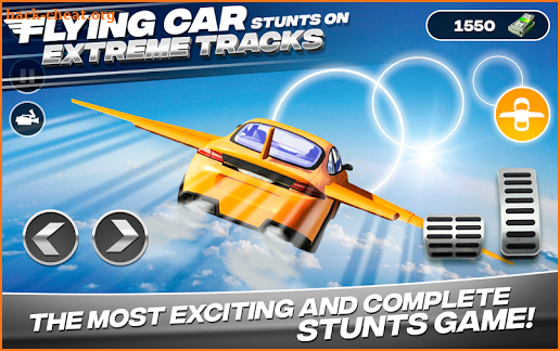 Flying Car Stunts On Extreme Tracks screenshot