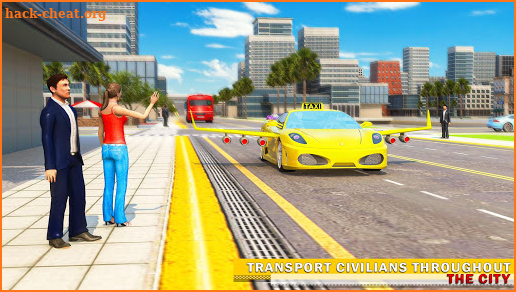 Flying Car Transport: Taxi Driving Games screenshot