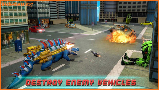 Flying Crocodile Robot Transformation Game screenshot