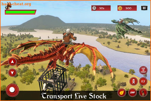 Flying Dragon Taxi Simulator: Medieval Village screenshot