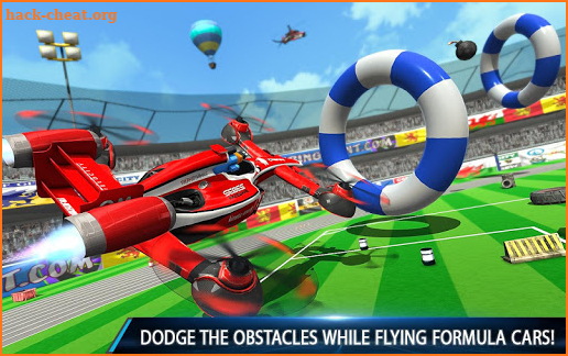 Flying Formula Car Games 2020: Drone Shooting Game screenshot