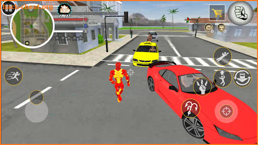 Flying Iron Rope Hero Vegas Gangster Crime City screenshot