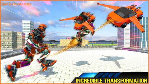 Flying Jetpack Car Robot Transform - Robot Games screenshot