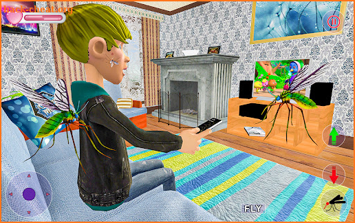 Flying Mosquito Bug Games screenshot