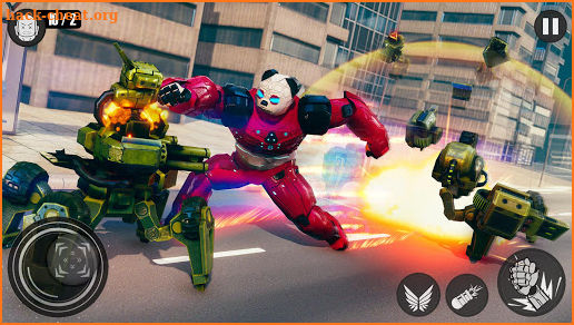 Flying Panda Robot Hero: Police Robot Attack screenshot