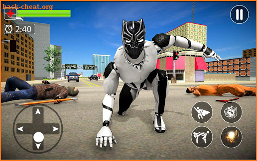 Flying Panther Robot Hero City Crime Fighter screenshot