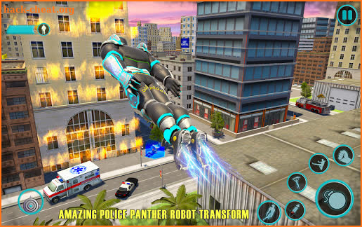 Flying Panther Speed Hero Robot Games screenshot