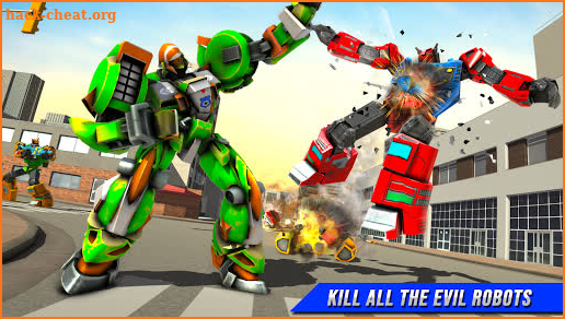 Flying Police Robot Car Games: Robot Bike Games screenshot