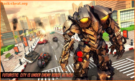 Flying Robot Bike : Futuristic Robot War screenshot