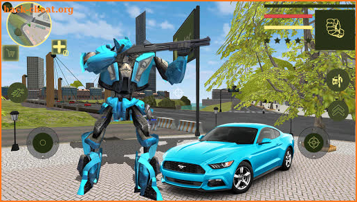 Flying Robot Car Transform - Transforming Games screenshot