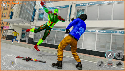 Flying Robot Rope Hero Games: Grand Crime City screenshot