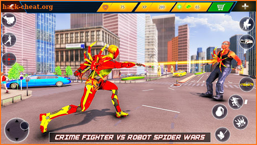 Flying Robot Rope Hero - Vegas Crime City Gangster screenshot