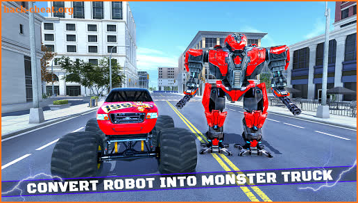 Flying Robot Simulator: Monster Truck Battle Games screenshot