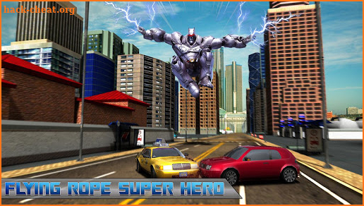 Flying Rope Hero Robot Fight Simulator screenshot