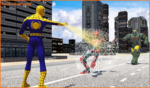 Flying spider crime city rescue game screenshot