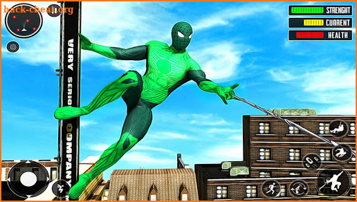 Flying Spider Rope Hero - Crime City Rescue Game screenshot