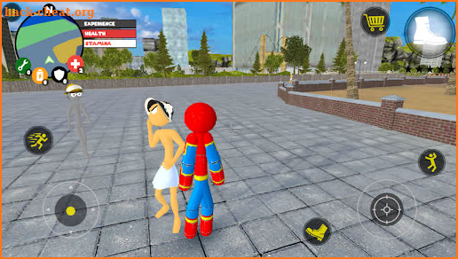 Flying Spider Stickman Rope Hero Gangster Crime screenshot