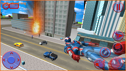 Flying Superhero Captain Robot Crime City Battle screenshot