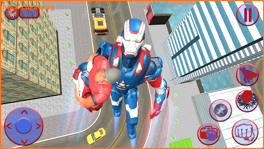 Flying Superhero Captain Robot Crime City Battle screenshot