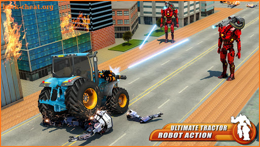 Flying Tractor Robot Transform Games screenshot