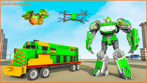 Flying Train Robot Transforming: Robot Games screenshot