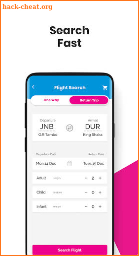 FlySafair screenshot