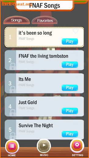 🐻 FNAF Piano Songs 👻 Piano Tiles Game screenshot