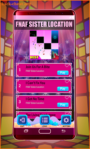 FNAF - Sister Location Piano Tiles Magic screenshot