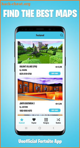 FNBRMaps - Creative Fortnite Map Codes screenshot