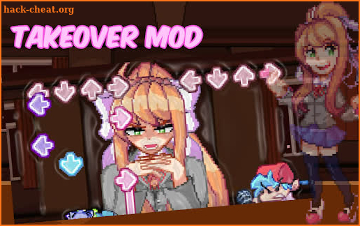 FNF Doki Doki Takeover Mod screenshot