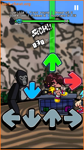 FNF Gorrilla Tag Night Battle screenshot