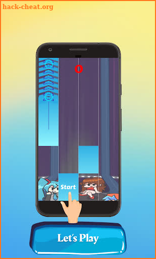 FNF Miku - Friday Night Funkin Piano Tiles Game screenshot