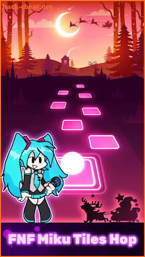 FNF Miku Hop Tiles Game screenshot