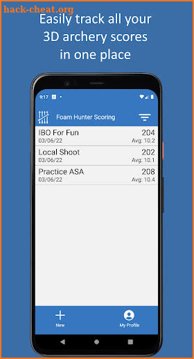 Foam Hunter Scoring screenshot