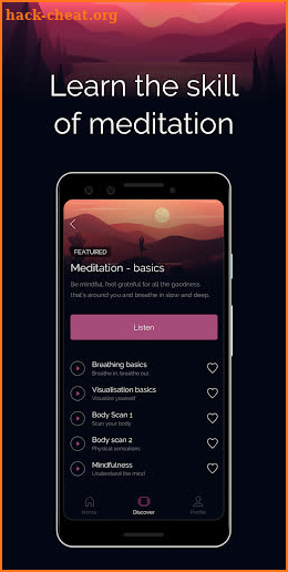 Focusly: Guided Meditation, Calm & Relax screenshot