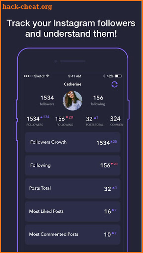 Follow Reporter -Ins Tracker Followers Insights screenshot