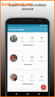 Follower Analyzer (Instagram) screenshot