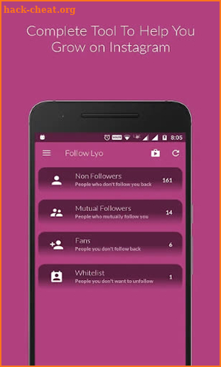 Followers assistance 2019 - Unfollowers screenshot