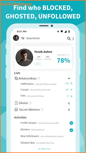 Followers Manager screenshot